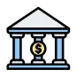 Bank branch icon 