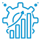 Blue efficiency icon