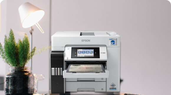TROY C5000 printer sitting on an office desk