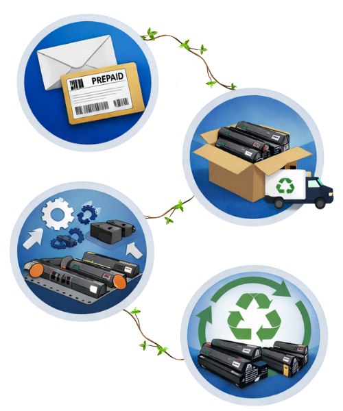 HP Planet Partners Diagram with Vines