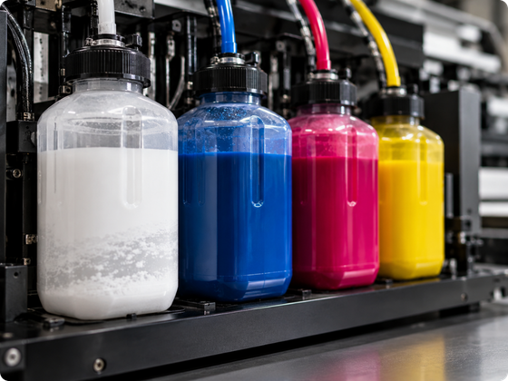 Industrial Ink Reservoirs in CMYK Colors (1)