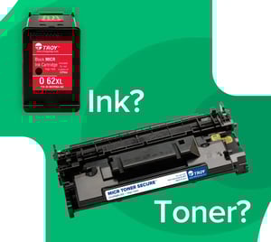 Diagram questioning MICR Ink and MICR Toner
