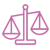 Pink legal icon