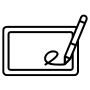 Signature pad icon