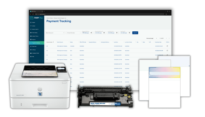 TROY Pay - Printers, software, consumables