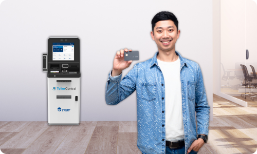 TellerCentral man with bank card