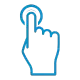 blue personalized icon